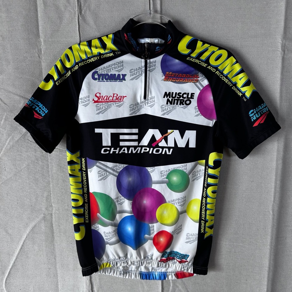Vintage De Marchi Cytomax Team Champion Cycling Jersey Mens Small Made in Italy
